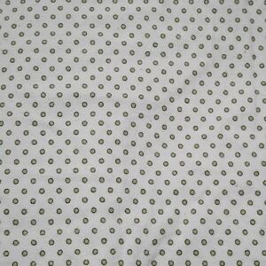 Amy Coe Limited Edition Baby Blanket 100% Cotton Flannel Green Brown Polka Dot